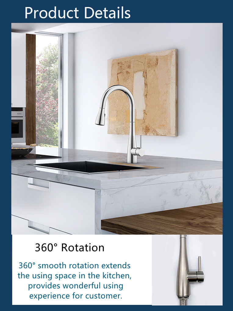 touch on kitchen faucet with pull down sprayer