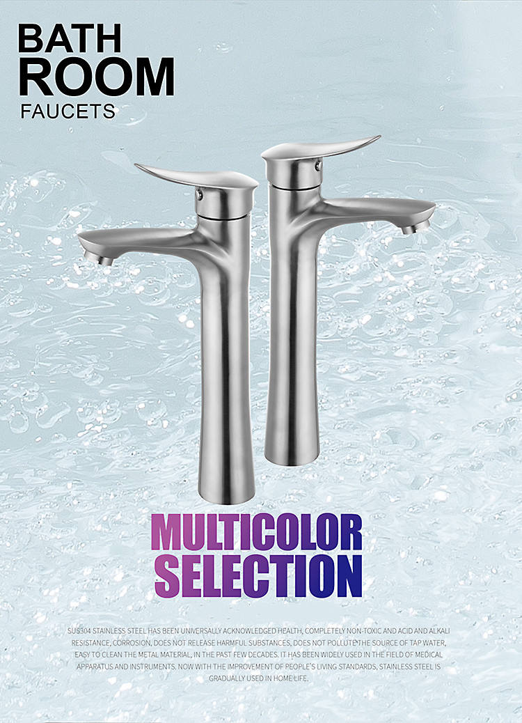 3 piece brushed nickel bathroom faucet