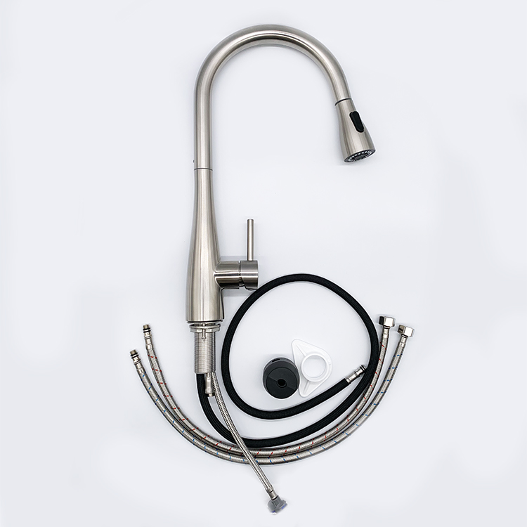 Professional 304 Stainless Steel Kitchen Faucet Pull Down Sprayer Kitchen Faucet Lead-free Mixer Tap
