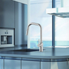 Hot And Cold Water Single Handle Kitchen Faucet 304 Stainless Steel Pull Down Kitchen Faucet