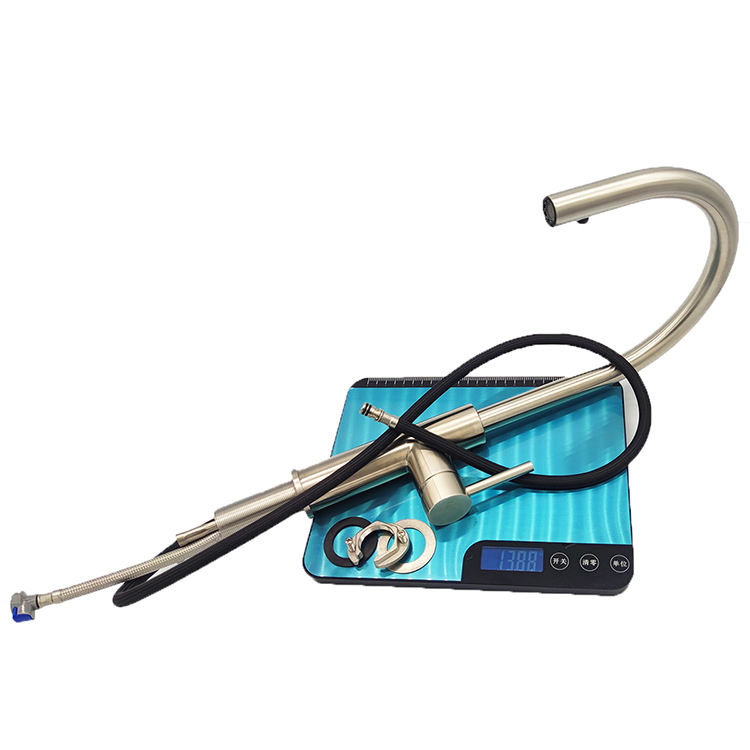 spring neck kitchen faucet