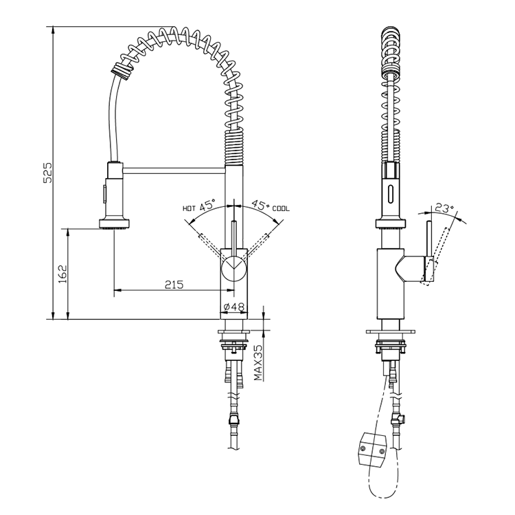 high arch kitchen faucet