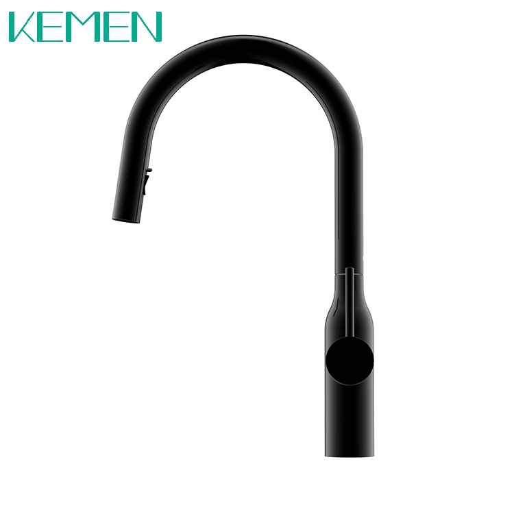 Professional Outlet 304 Stainless Steel Pull Down Kitchen Mixer Taps Matte Black Kitchen Faucet