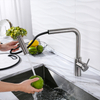 2022 Contemporary Kitchen Faucets Hot And Cold Water Mixer Kitchen Sink Faucet with Pull Out Sprayer