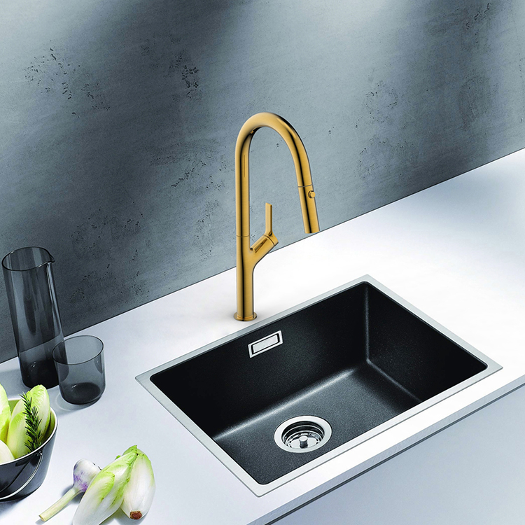 High Quality Kitchen Sink Faucet Rose Gold Water Tap 360 Pull Down Sprayer Faucet Kitchen