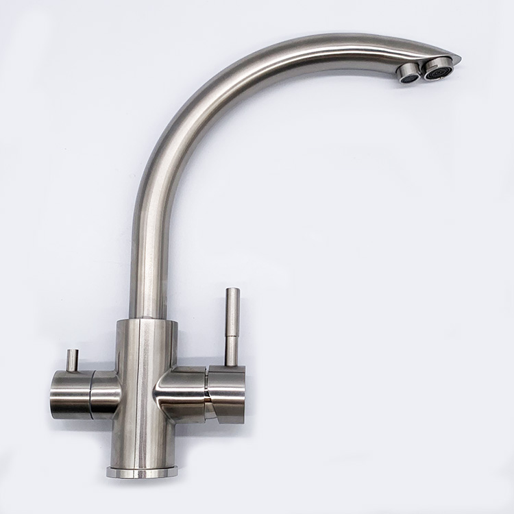 High Quality Stainless Steel 304 Filter Kitchen Faucet Three Way Water Filter Purifier Kitchen Tap Faucet