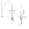 Taps Manufacturer Single Handle Pull Down Kitchen Faucets Hot And Cold Water Tap Kitchen Faucet with Deck Plate