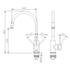 Factory Direct Sale 304 Stainless Steel Faucet Brushed Hot Cold Kitchen Sink Faucet Single Level Mixer Tap