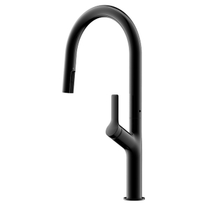 KEMEN Mixer Faucet Single Handle Tap Stainless Steel Black Kitchen Faucet with Pull Down Sprayer