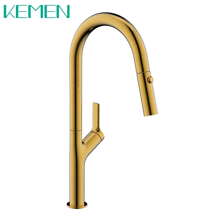 High Quality Mixer Kitchen Tap 304 Stainless Steel Kitchen Faucet Pull Down Rose Gold Faucet