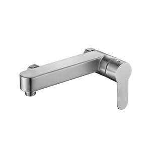 Brushed Finish Bath Shower Faucet Set Bathtub Mixer Single Handle Shower Mixer Whole Set