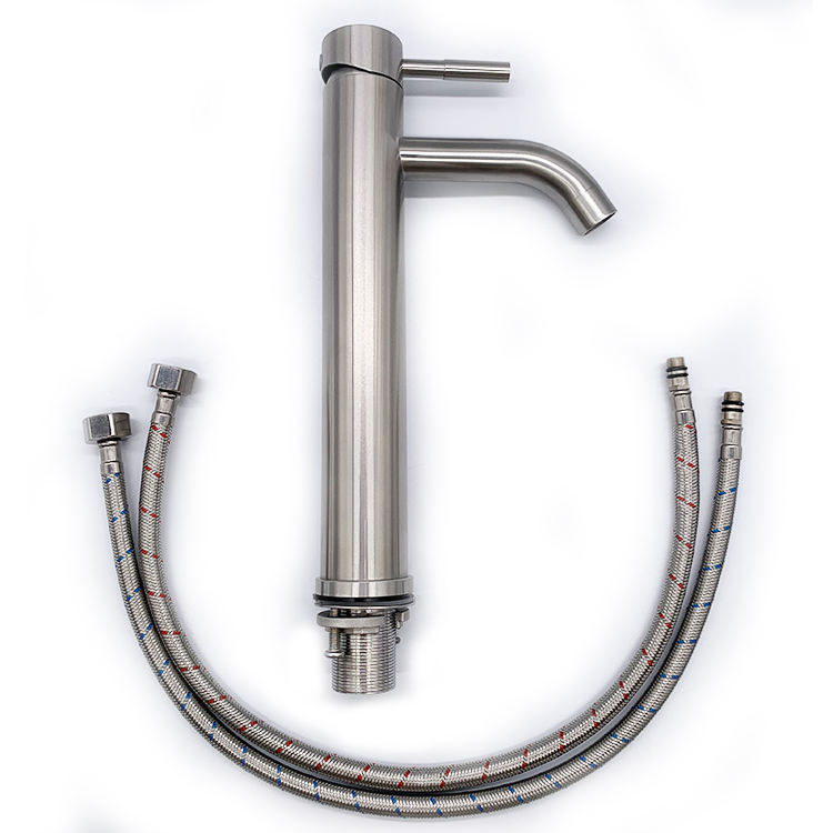 brushed nickel faucet bathroom