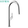 Single Handle Spot Resist Matte Finish Tall Kitchen Faucet 304 Stainless Steel