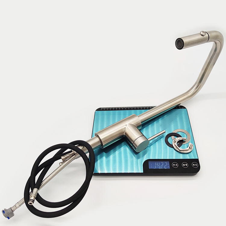 single handle kitchen faucet with side sprayer