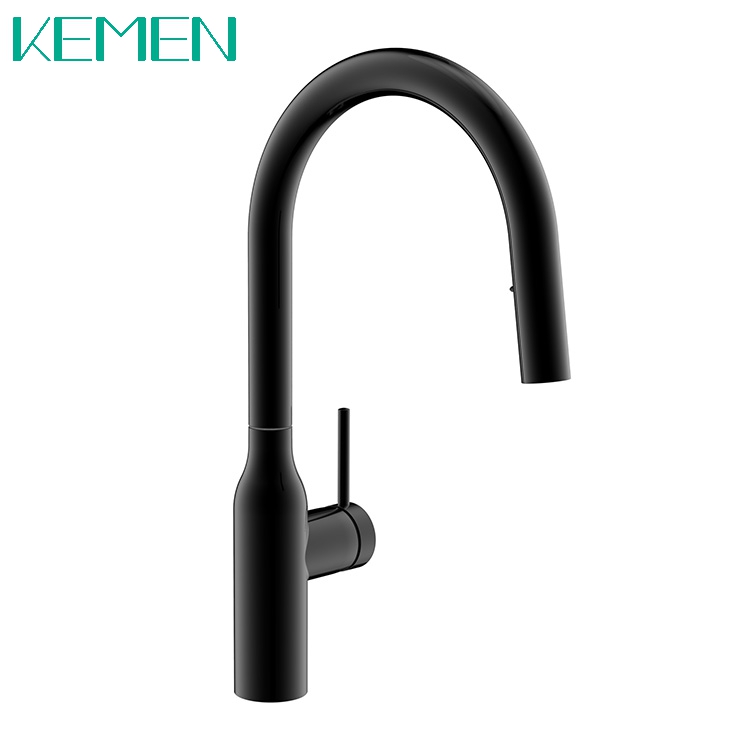New Morden Style SUS 304 Kitchen Faucet Matte Black Kitchen Faucets With Pull Down Sprayer