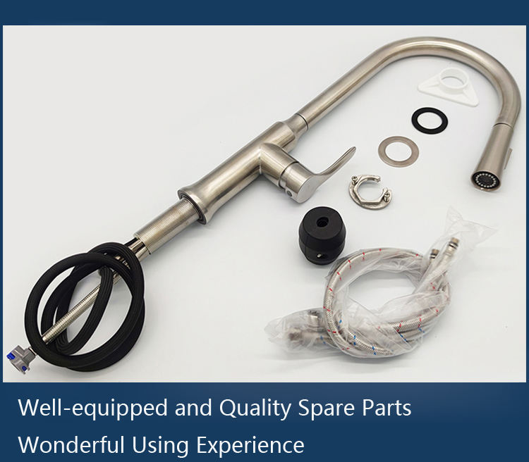 black pull down kitchen faucet