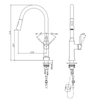 China High Quality Kitchen Faucet Pull Down Tap 304 Stainless Steel Kitchen Taps Hot Cold Water Mixer Faucets