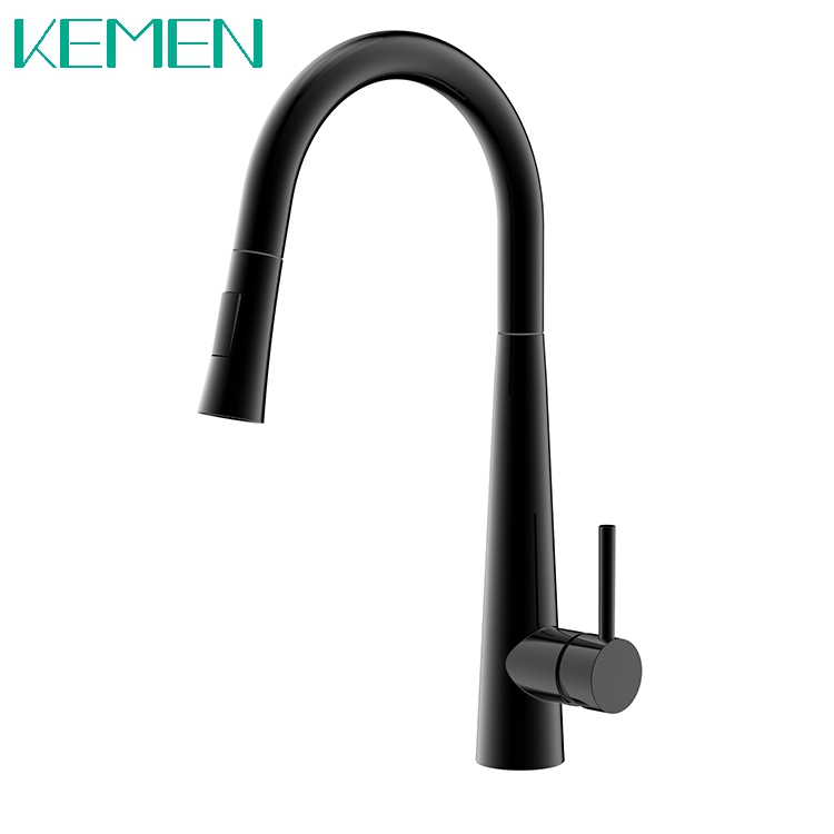 Kitchen Faucet 304 Stainless Steel Hot And Cold Water Mixer Tap Flexible Hose For Kitchen Faucet Black