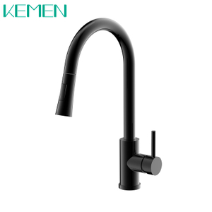 New Modern Style Kitchen Pull Down Faucet 304 Hot Cold Water Mixer High Arc Kitchen Faucet
