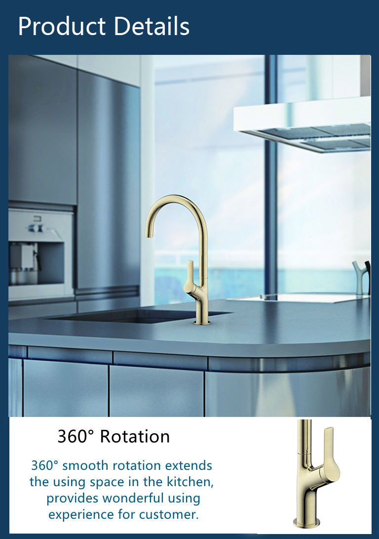 matte brass kitchen faucet