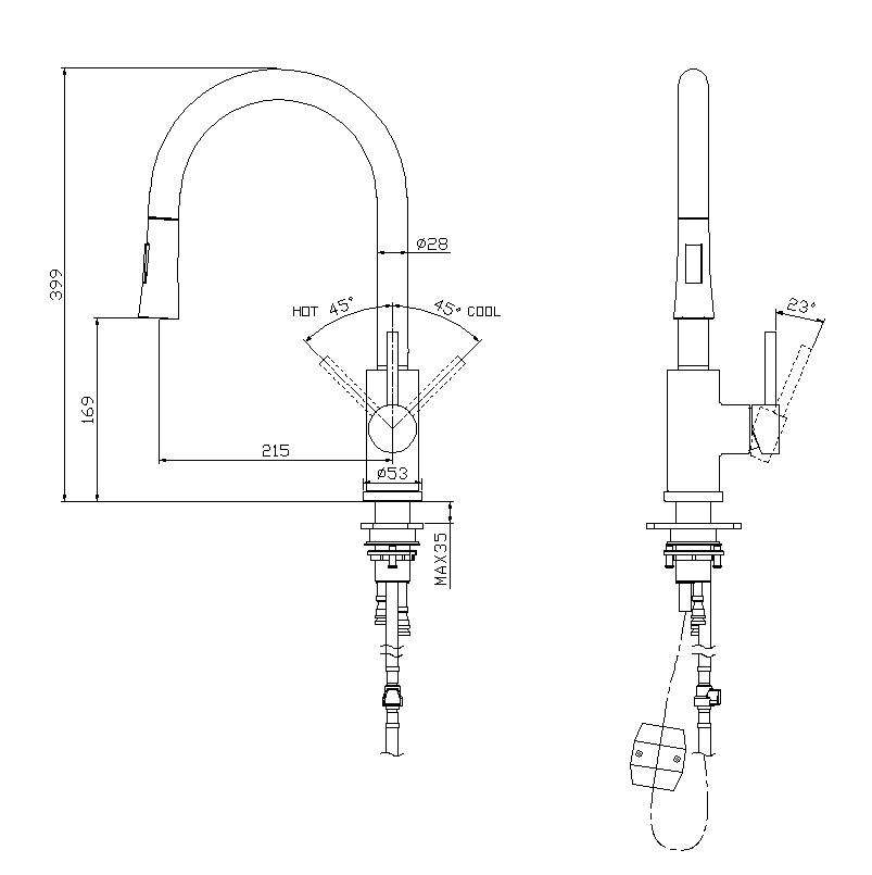 touch on kitchen faucet