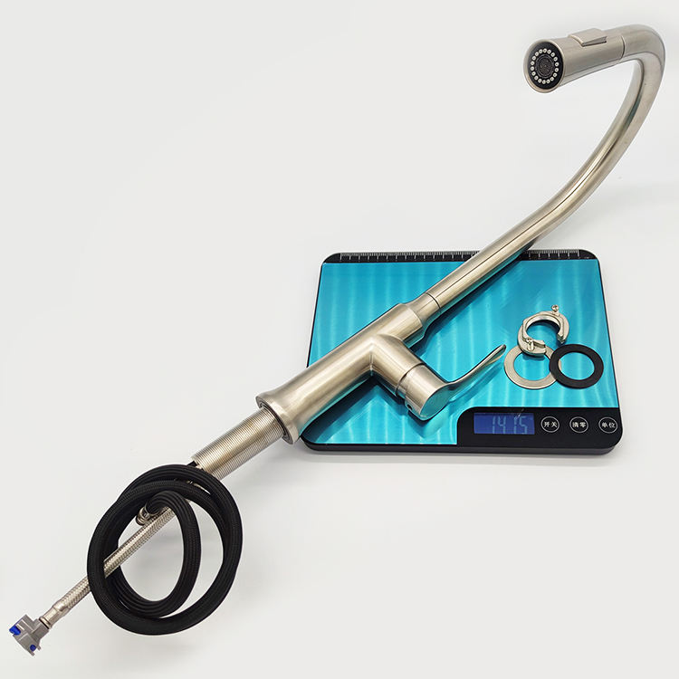 black single hole kitchen faucet