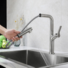New Design Brushed Nickel Faucet Stainless Steel Single Hole Kitchen Sink Mixer Taps Pull Out Kitchen Faucet
