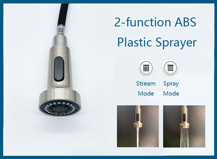 single hole kitchen faucet with pull out spray