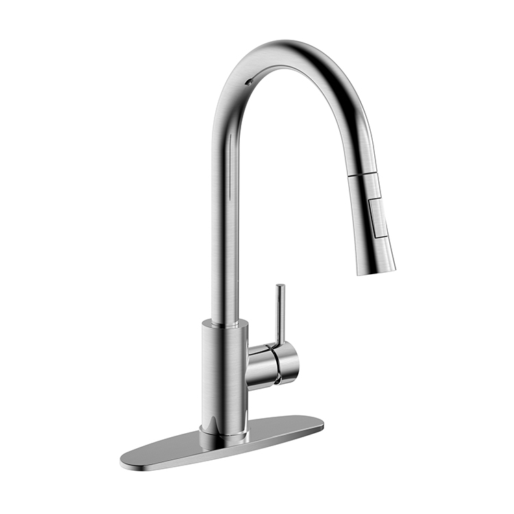 Hot And Cold Water Sink Tap 304 Stainless Steel Kitchen Faucet Pull Down Sprayer Kitchen Faucet