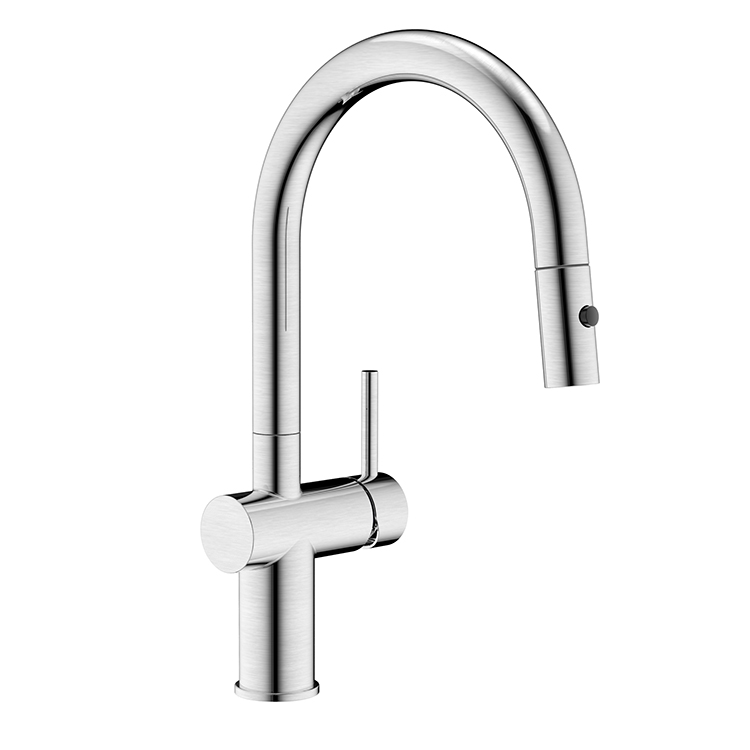 Luxury Stainless Steel Faucets Brushed Pull Down Kitchen Faucet Hot Cold Water Kitchen Sink Mixer