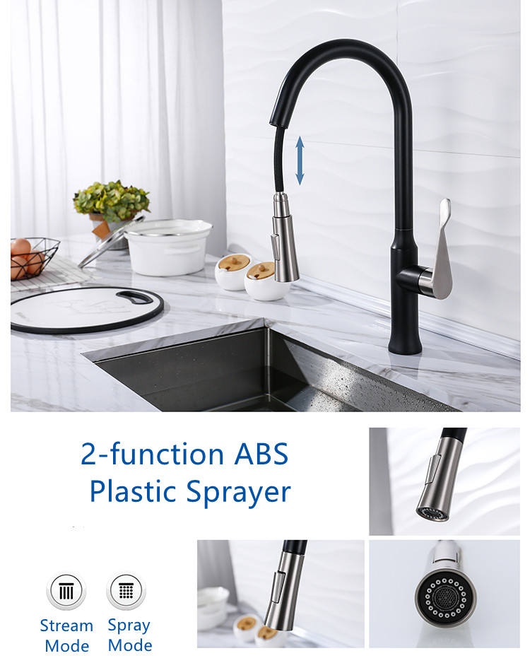 bronze single hole kitchen faucet