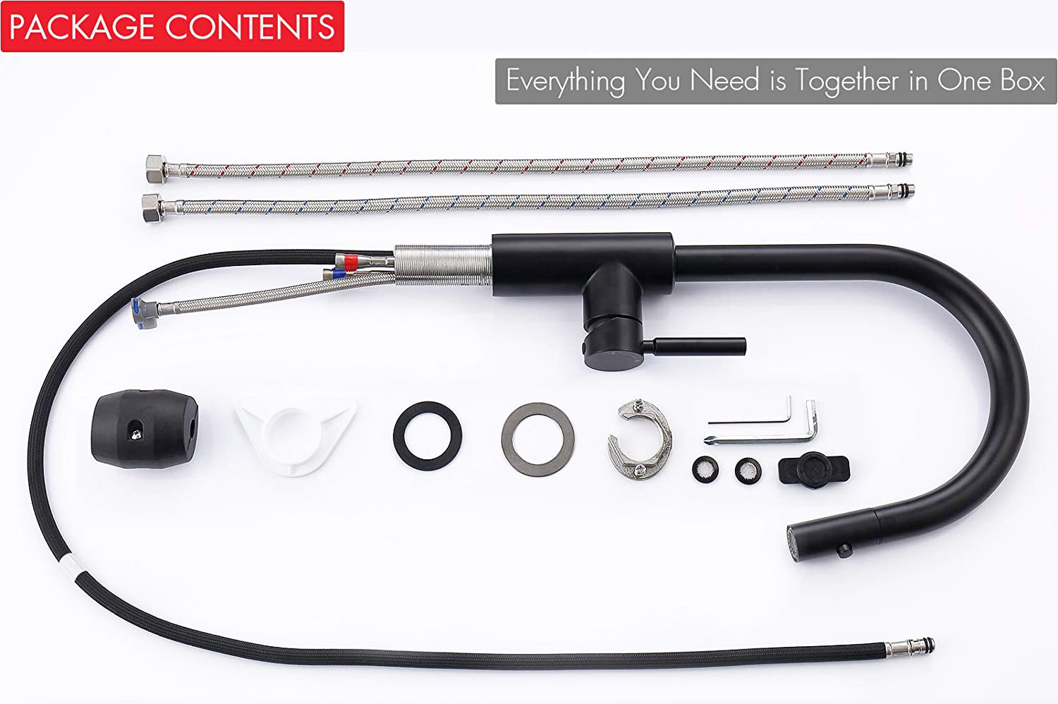 kitchen faucet black