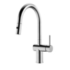 Kemen 2 Functions Single Hole Single Handle Flexible Hose Stainless Steel 304 Pull Down Kitchen Faucet