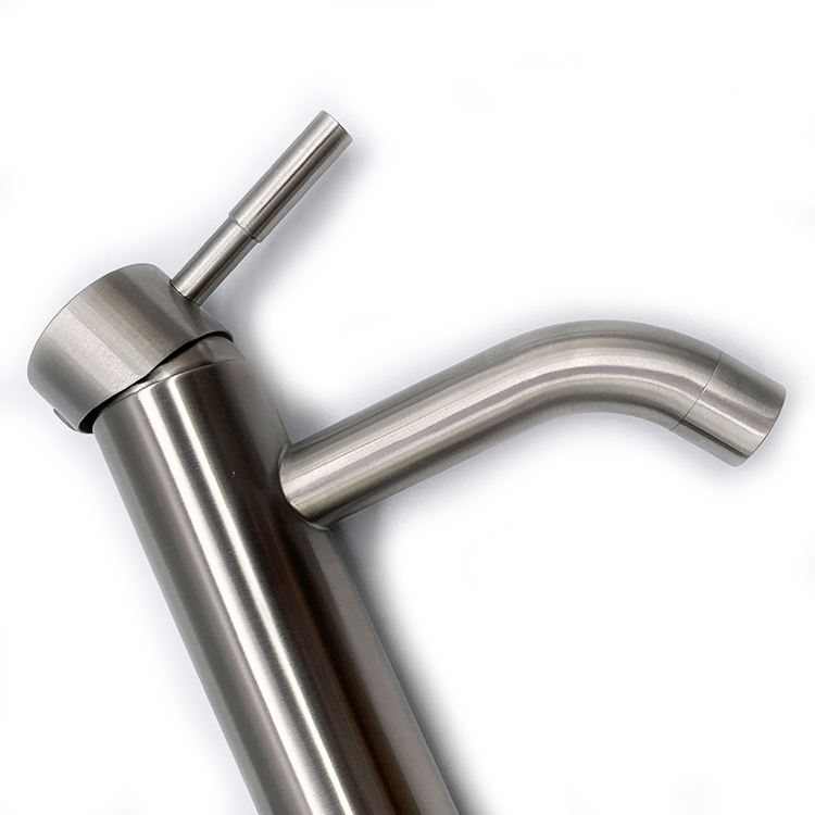 brushed nickel bathroom taps